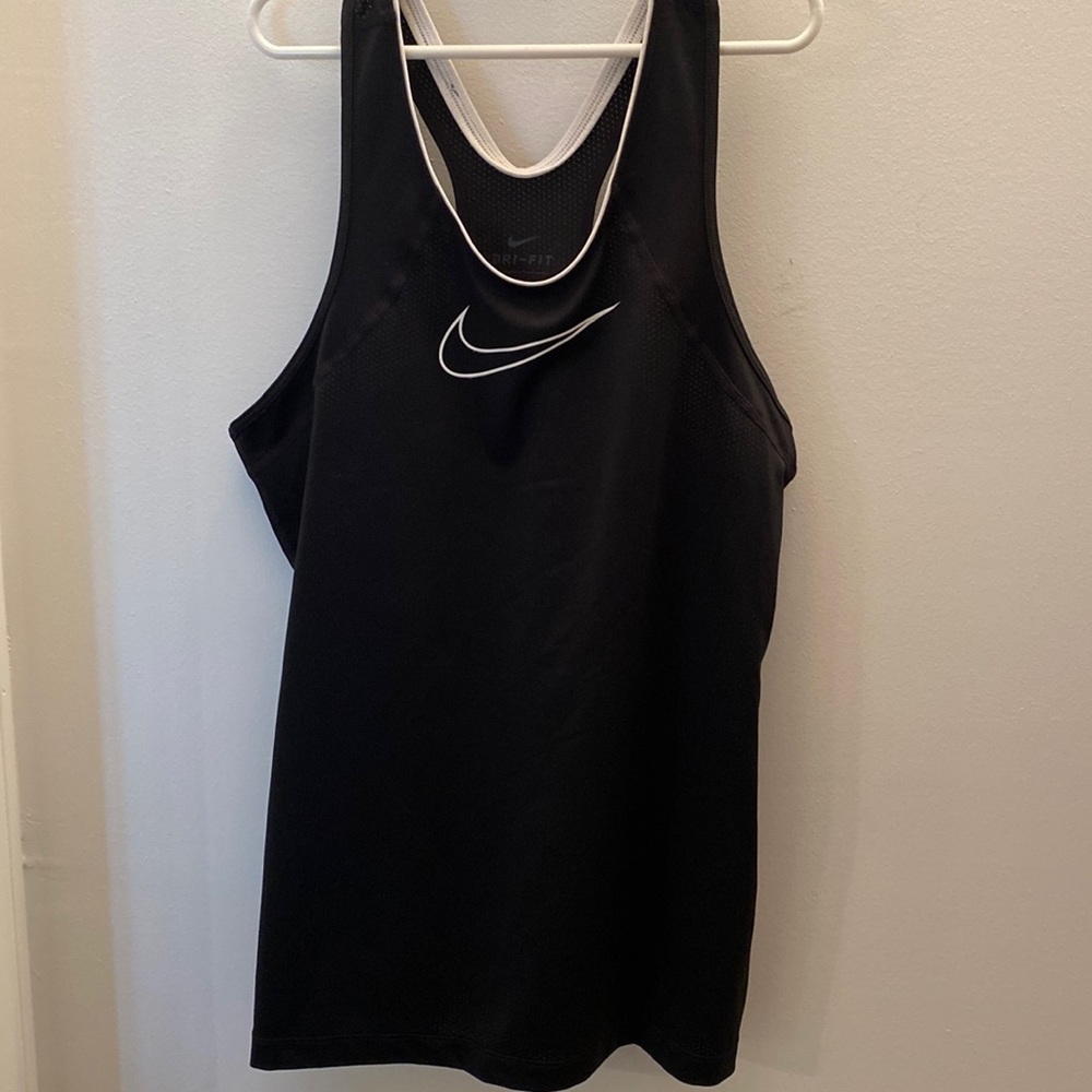 Nike dri-fit black tank top size youth XL